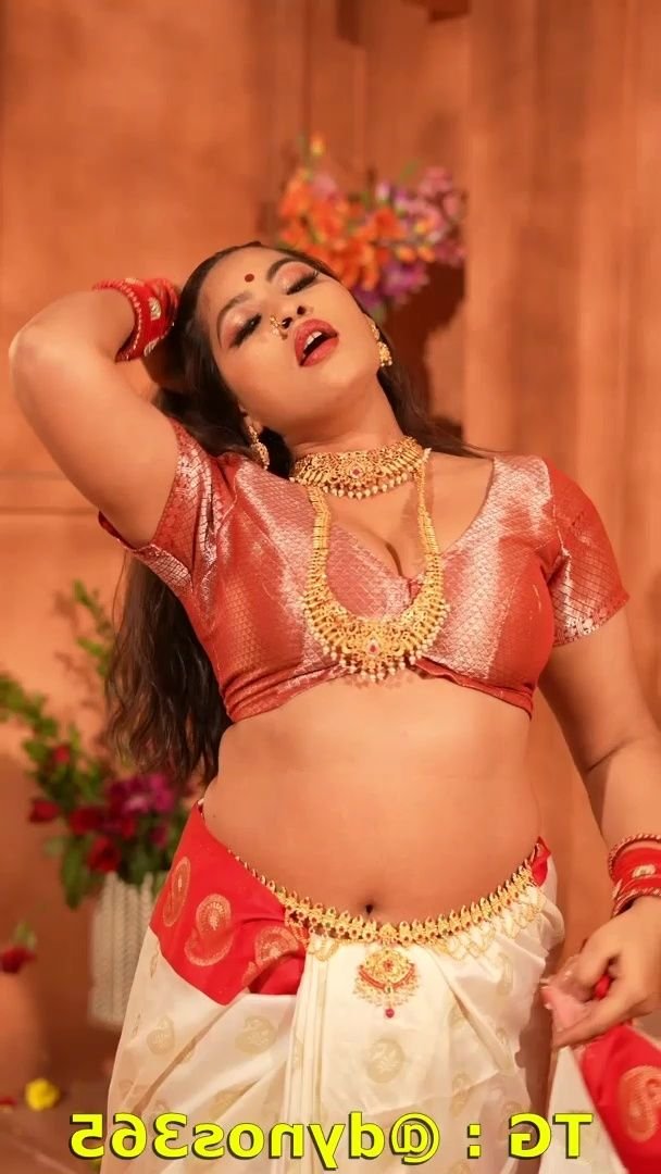 Sexy Anjali Gaud Hot Red Saree Strip To Full Nude Official App Video